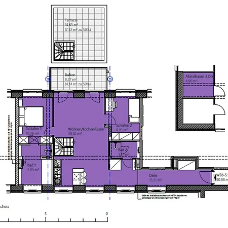 Prora - Dachgeschoss-apartment Mit Privater Dachterrasse, Elektro-grill Und Waschmaschine - Sky Proradies Apartment